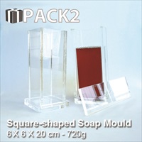 Soap Mould - Square Shape - 720g - Click Image to Close